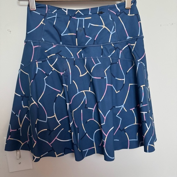 Athleta Stylish Blue Patterned Skort XXS - Picture 5 of 5